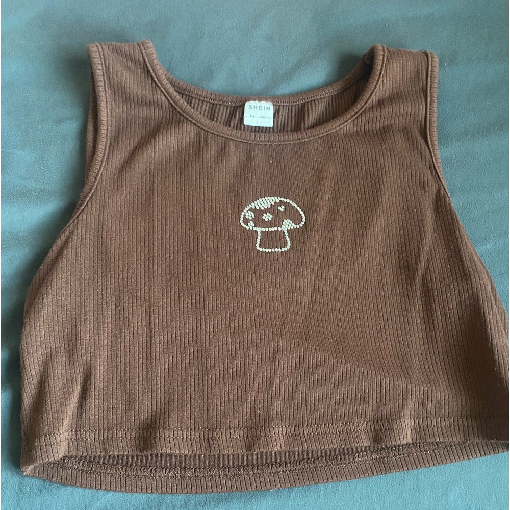 MUSHROOM RHINESTONE TANK